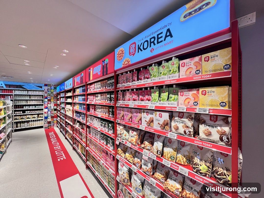 Lotte Mart Korean Food Section