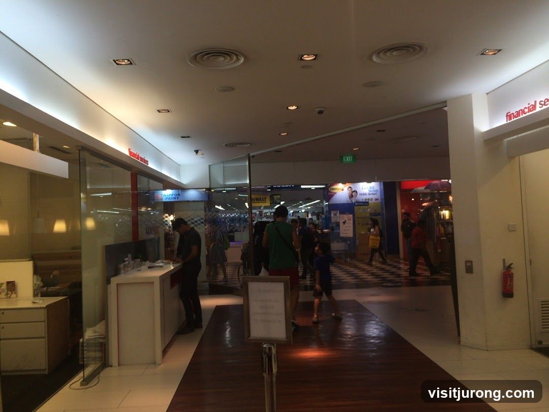 Mall Interior with Shops