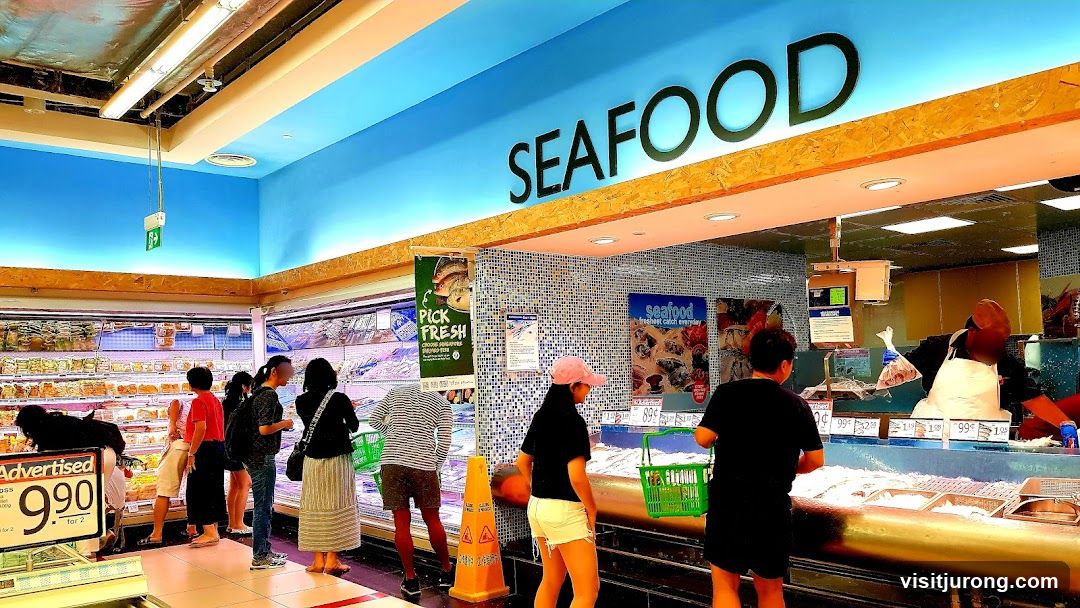 Seafood Section in a Supermarket