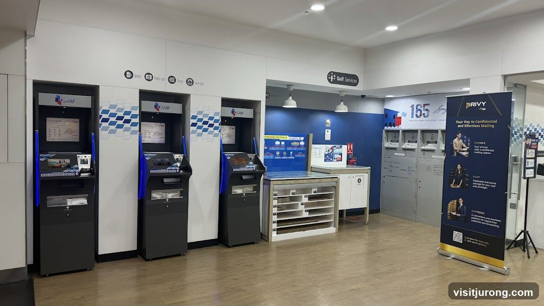 Self-service postal machines and mailing solutions