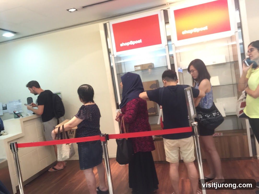 People in a Post Office Queue