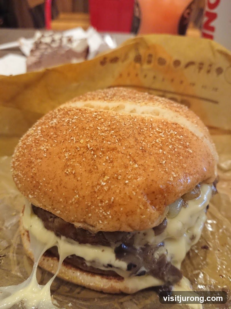 Cheeseburger with Melted Cheese