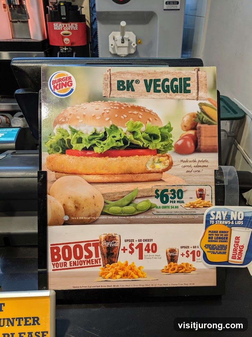 Burger King BK Veggie Menu Board