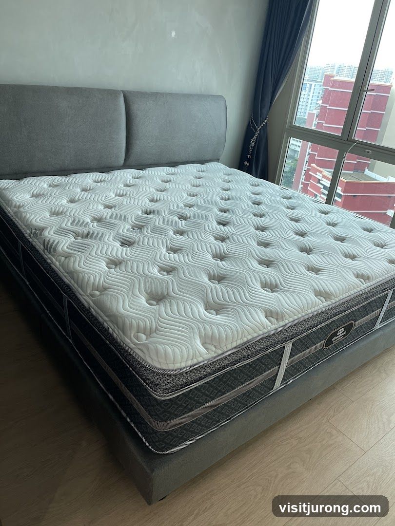 Mattress in a bedroom