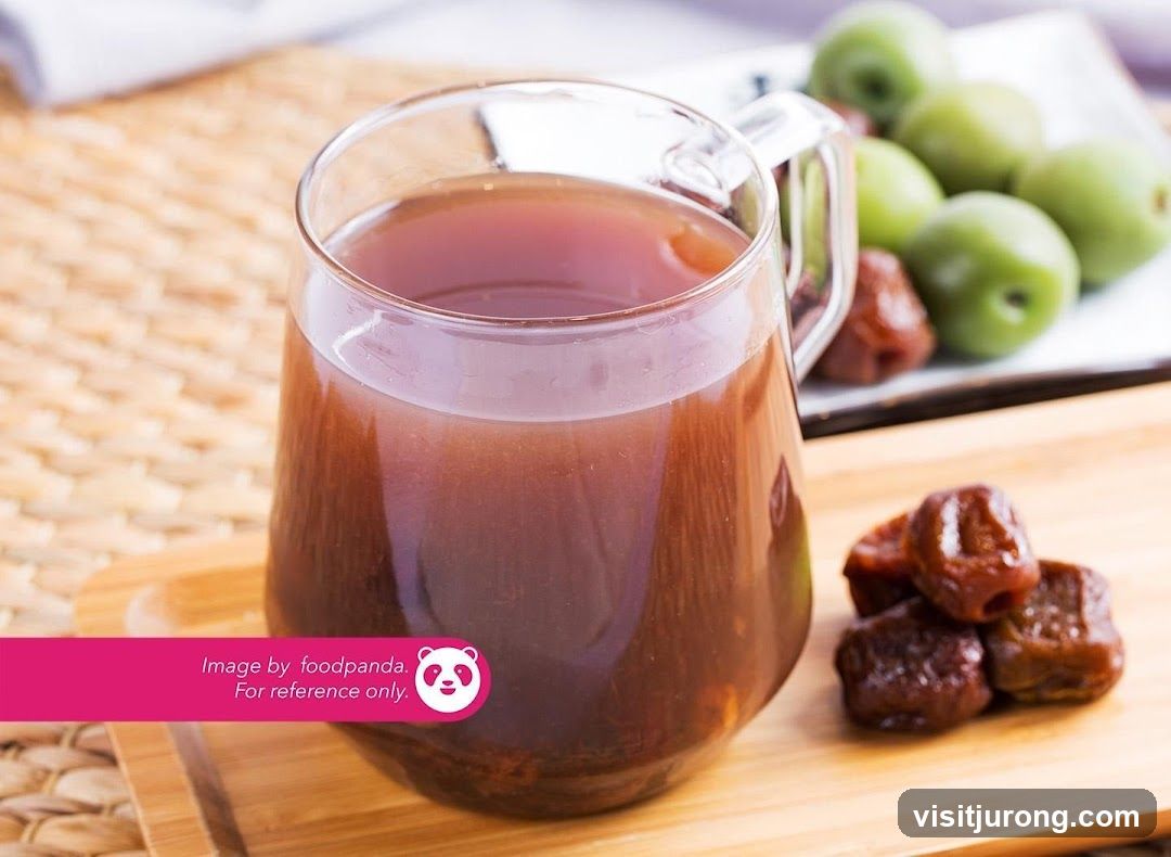 Plum Drink with Dried Plums and Green Plums
