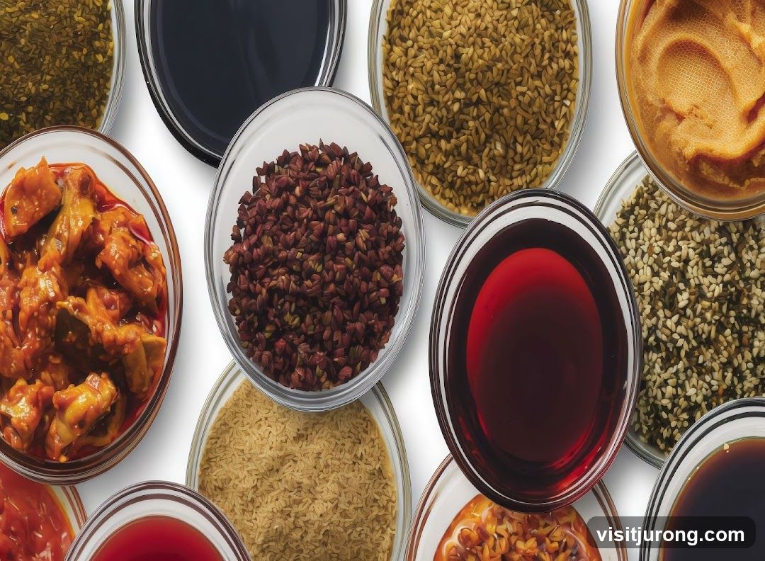 Assortment of Ingredients in Bowls