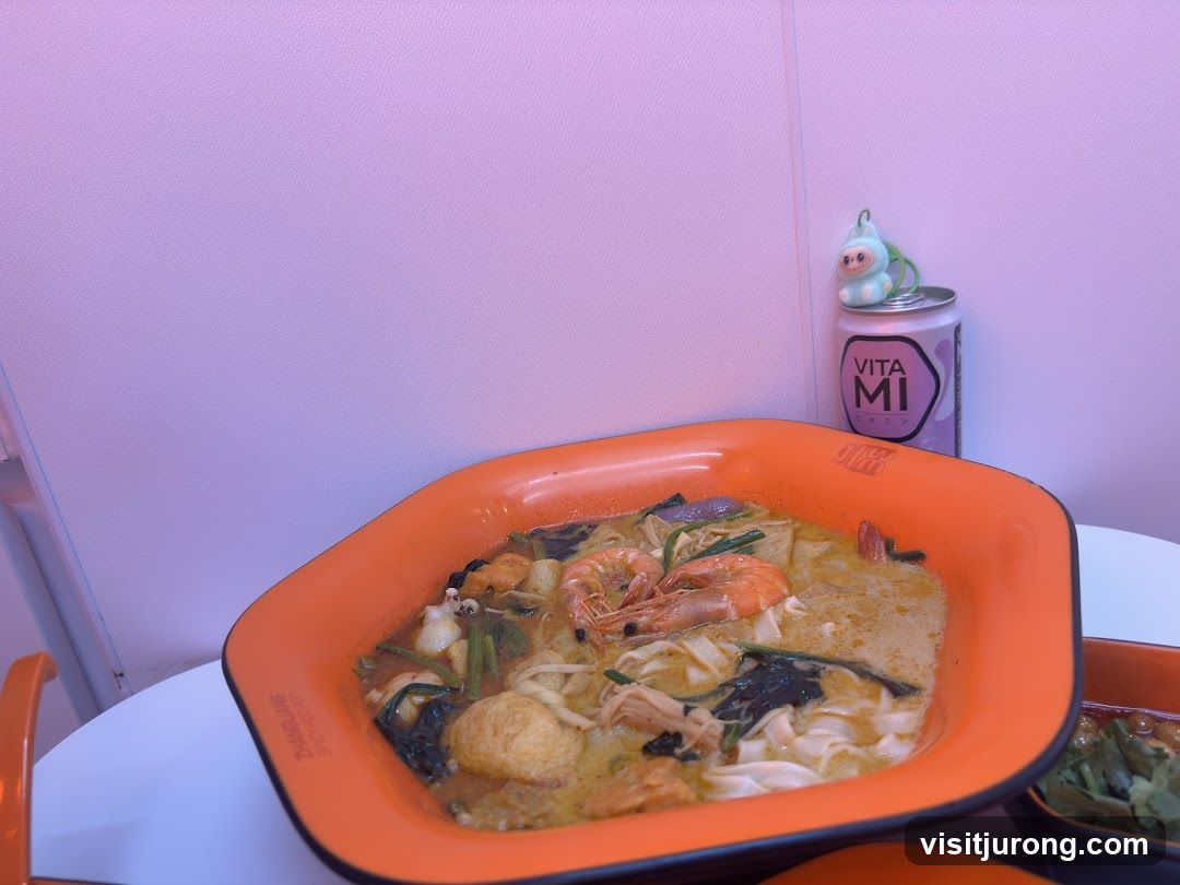Spicy Noodle Soup with Shrimp