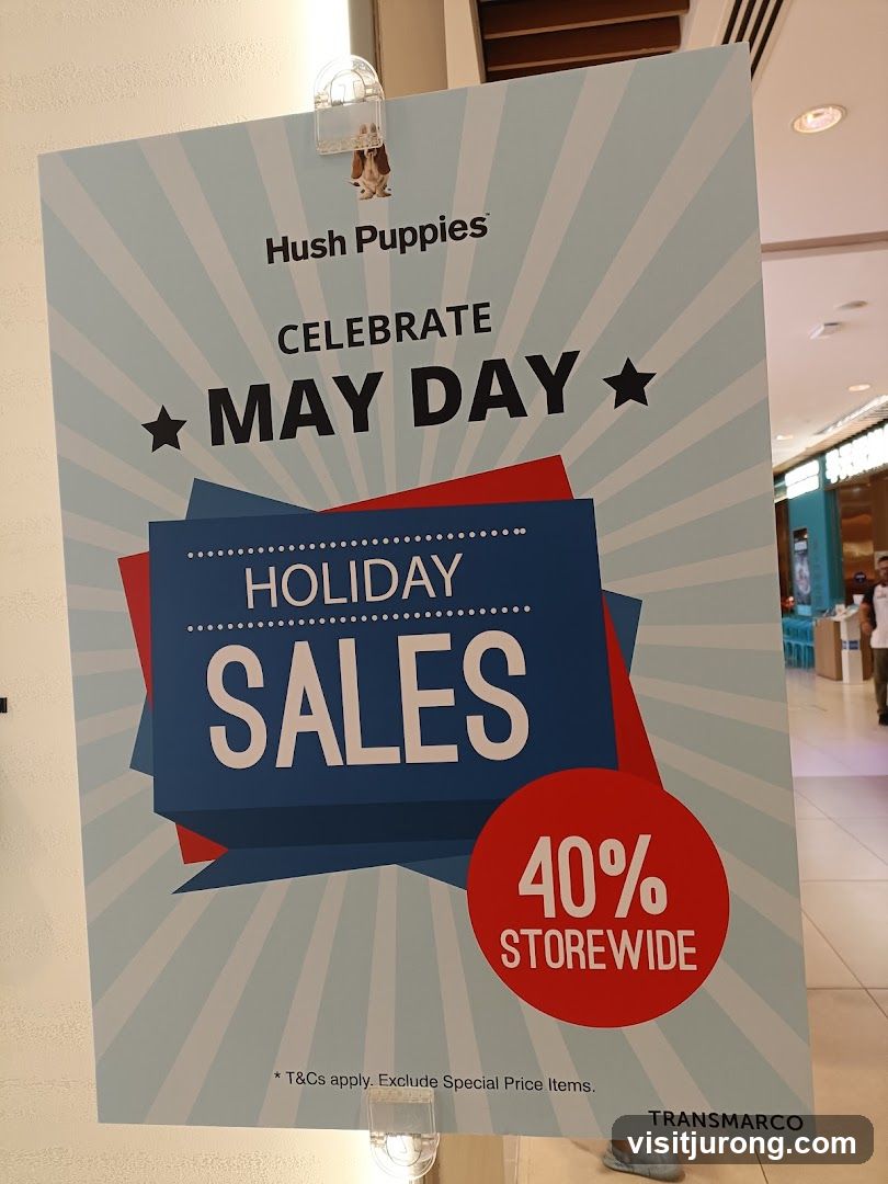 Hush Puppies May Day Holiday Sales Poster