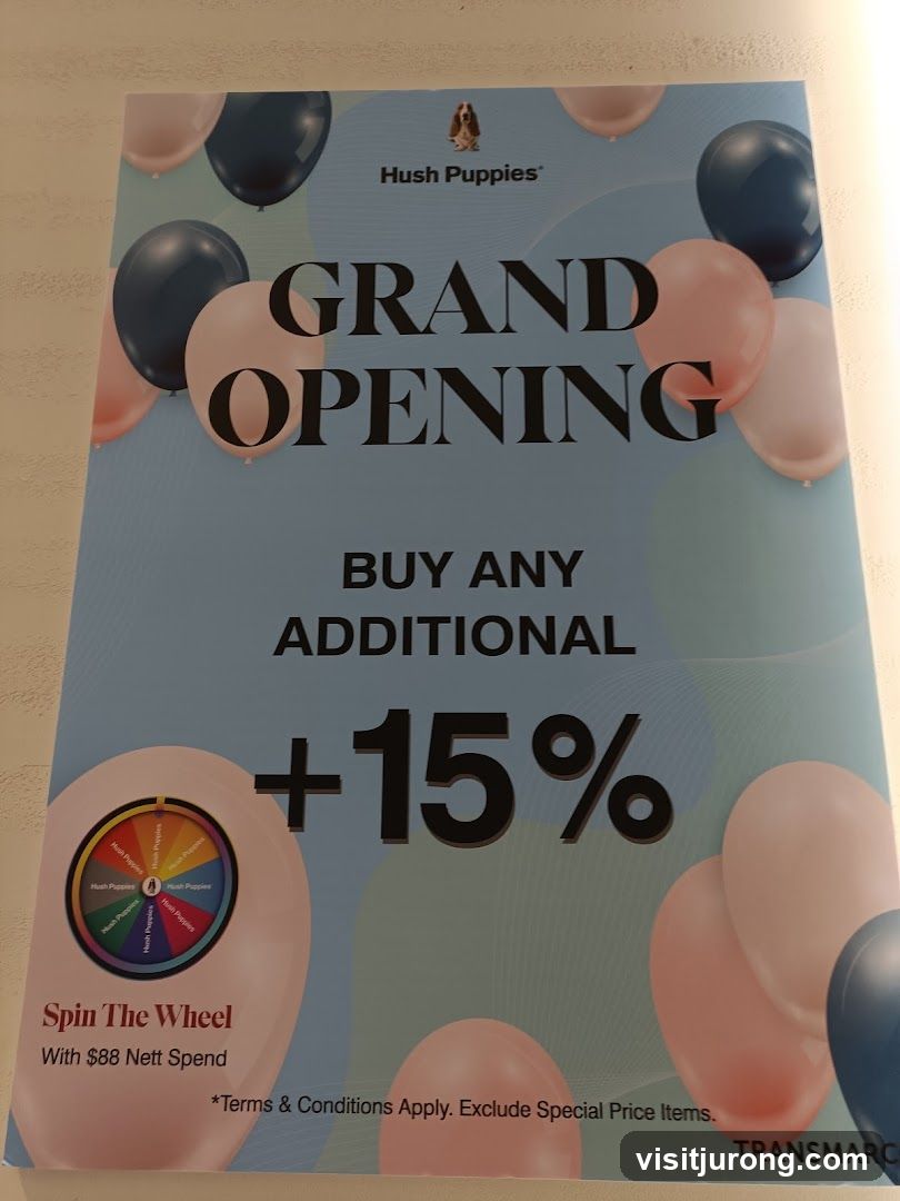 Hush Puppies Grand Opening Promotion