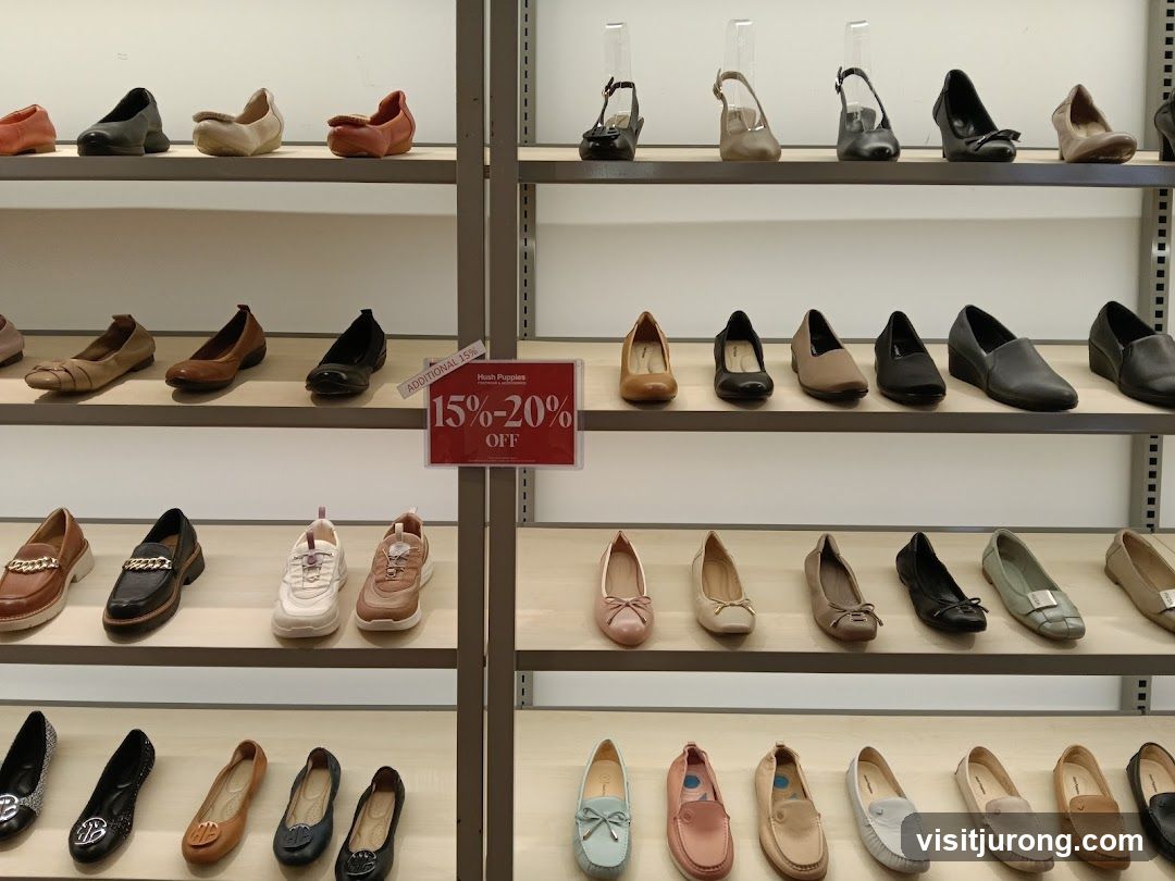 Shoe Display with Sale Sign