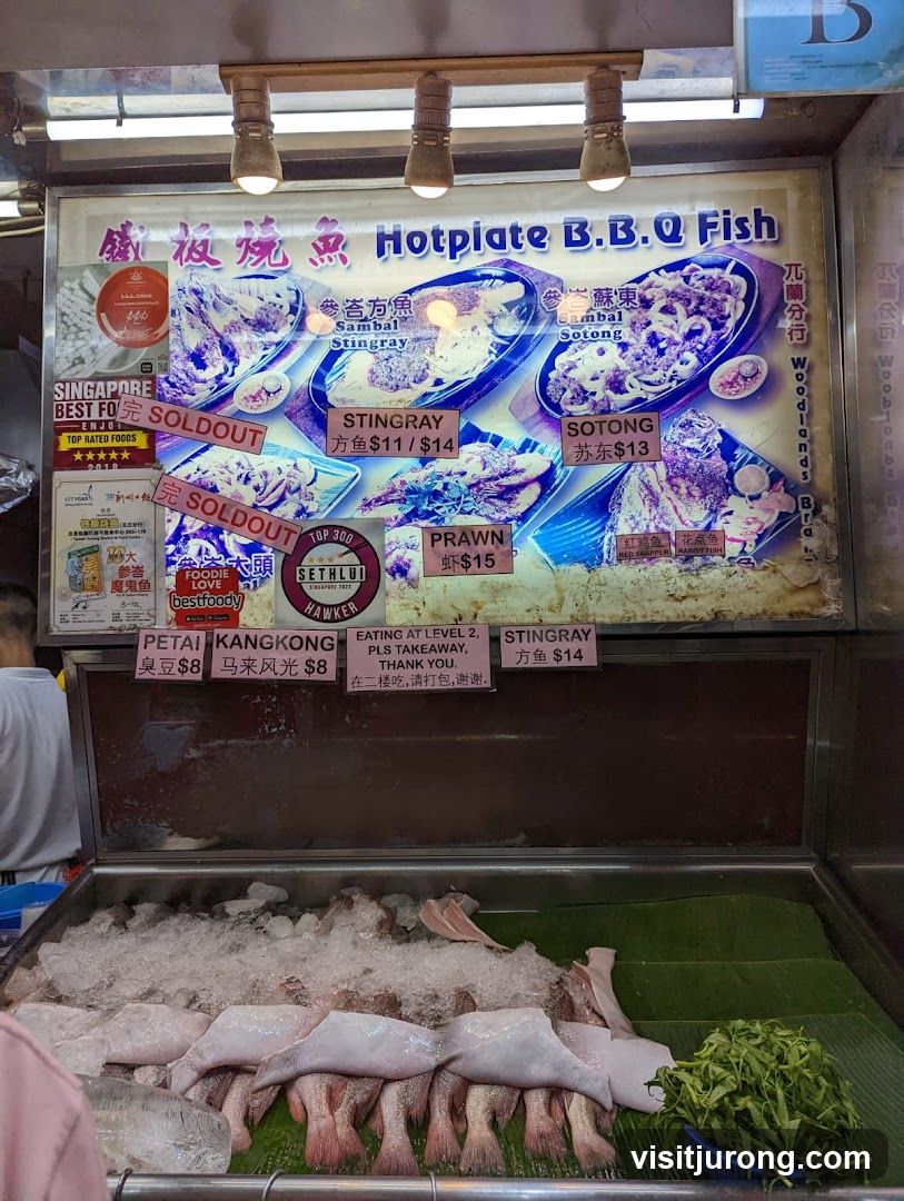 Hotplate BBQ Fish Menu