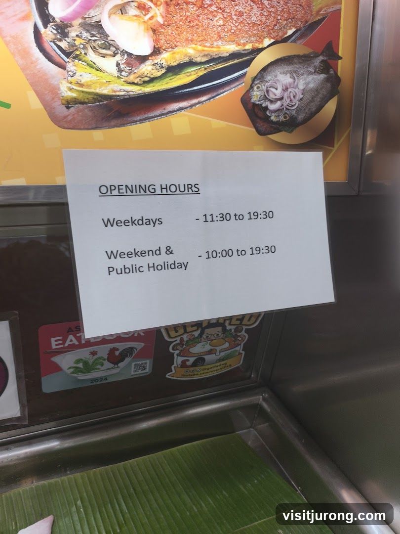 Opening Hours Sign