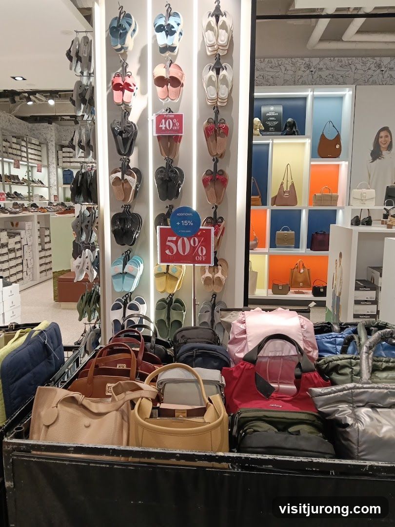 Footwear and Handbag Display