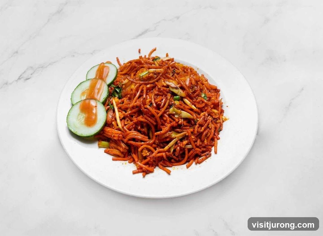 Noodles with Cucumber Slices