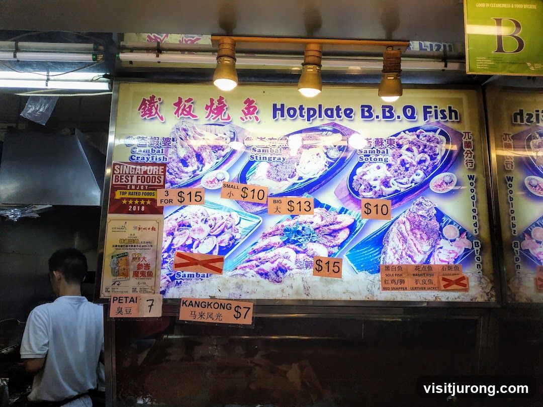 Hotplate BBQ Fish Menu
