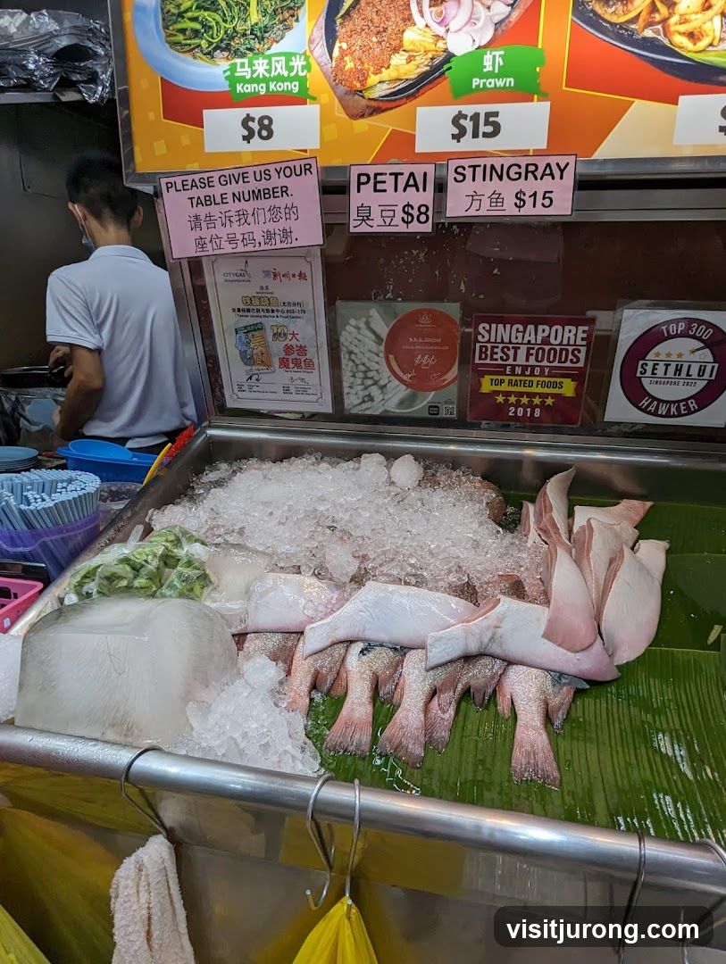 Seafood Stall Display