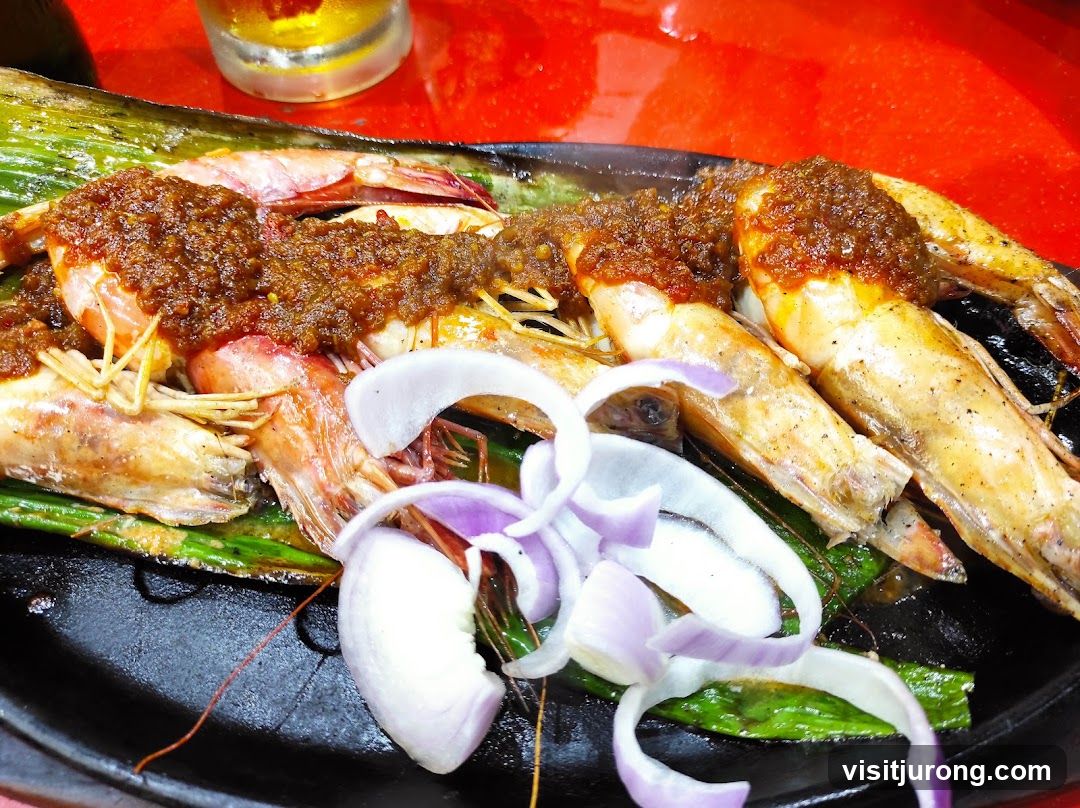 Grilled Prawns with Sauce