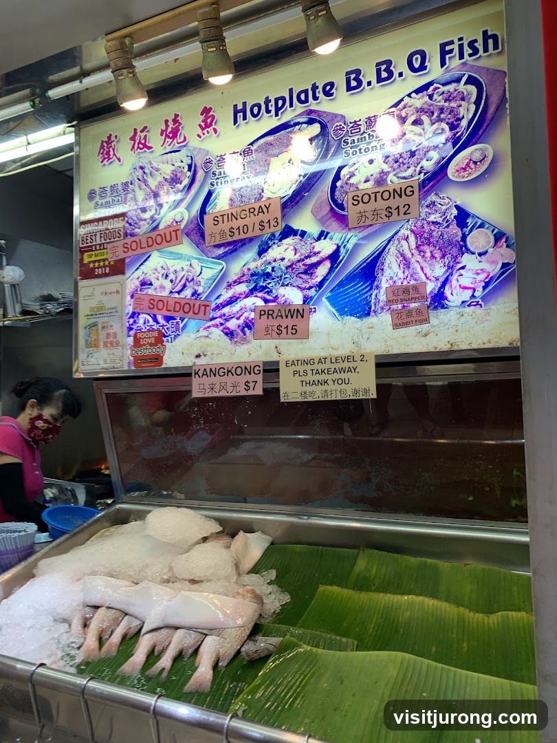 Hotplate BBQ Fish Menu