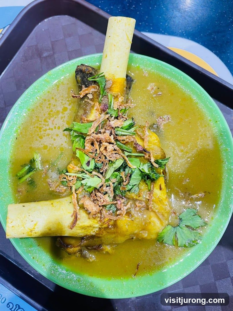 Bowl of Soup with Bone-in Meat