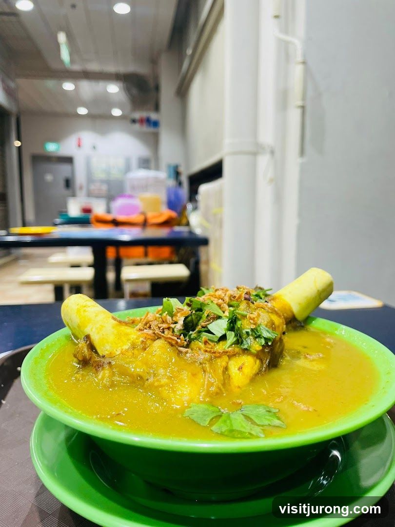 Bowl of Soup with Meat Bone