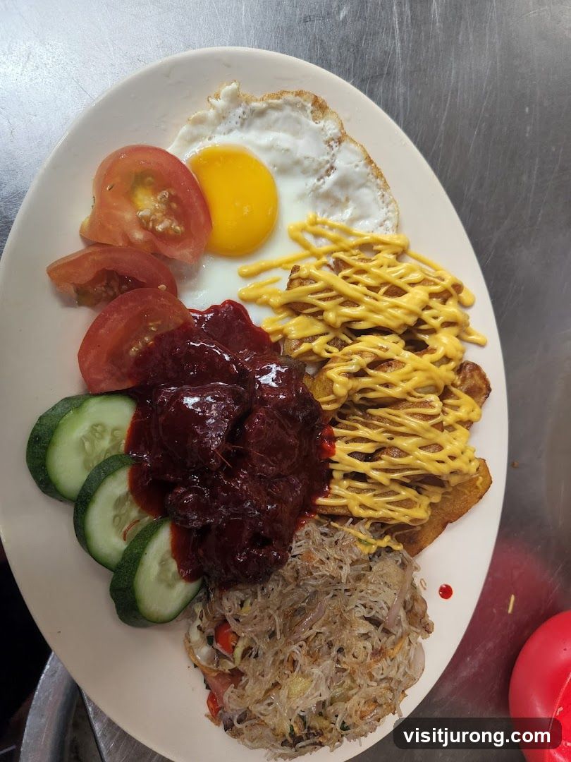 Fried Egg and Rice Dish