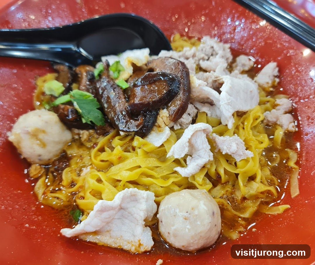 Noodles with Pork and Mushrooms