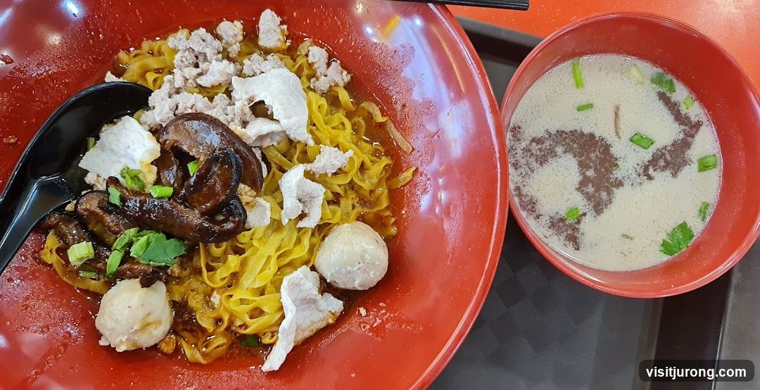 Noodles with Pork and Mushrooms
