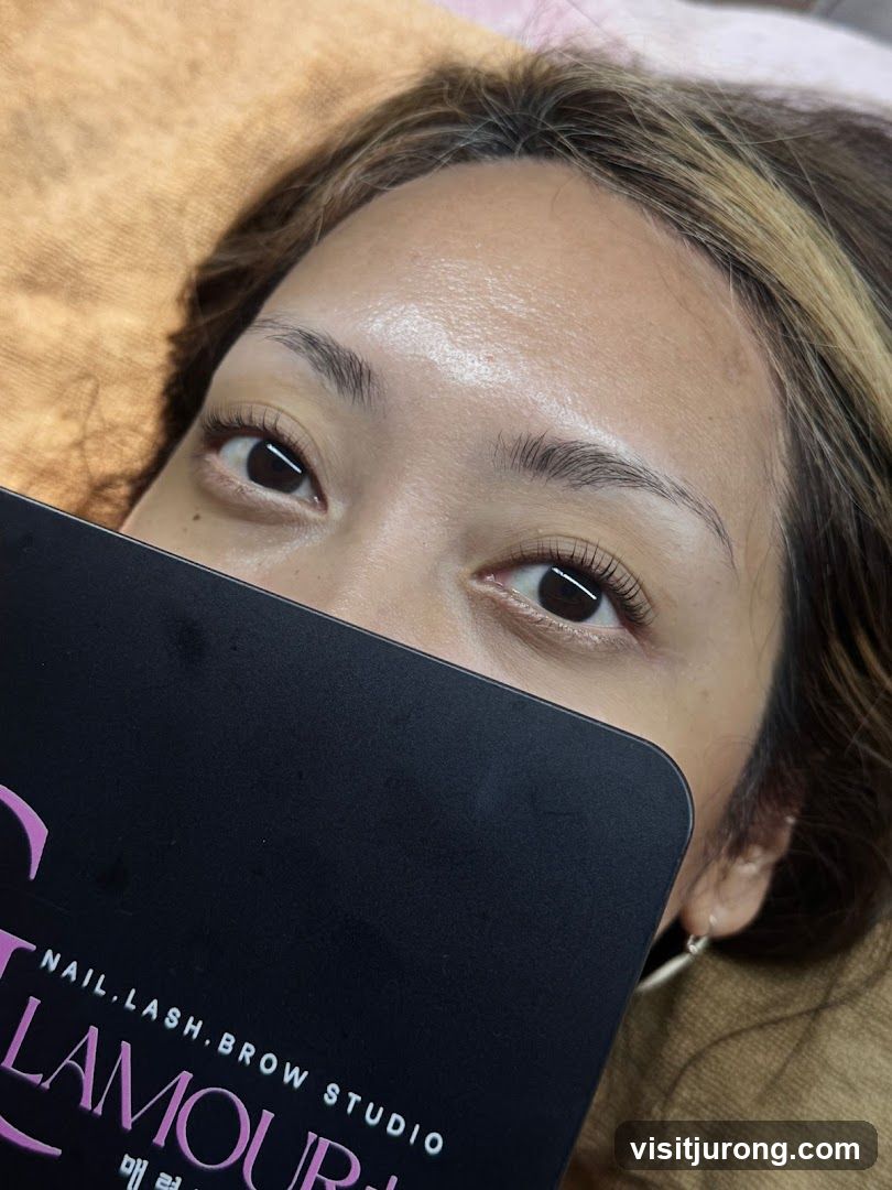 Woman with Eyelash Extensions