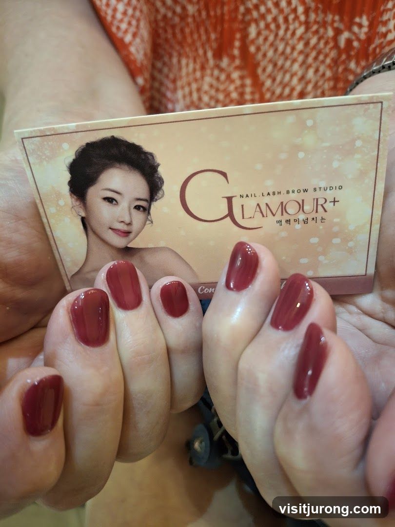 Glamour+ Nail Lash Brow Studio Business Card