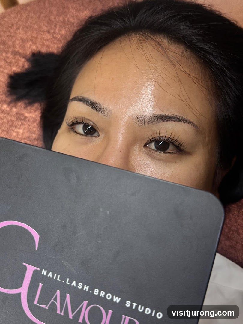 Woman with Eyelash Extensions