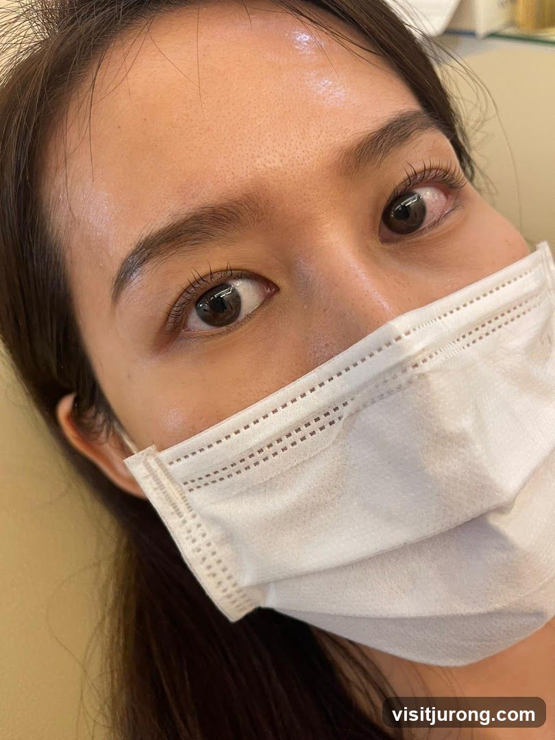 Woman with Eyelash Extensions