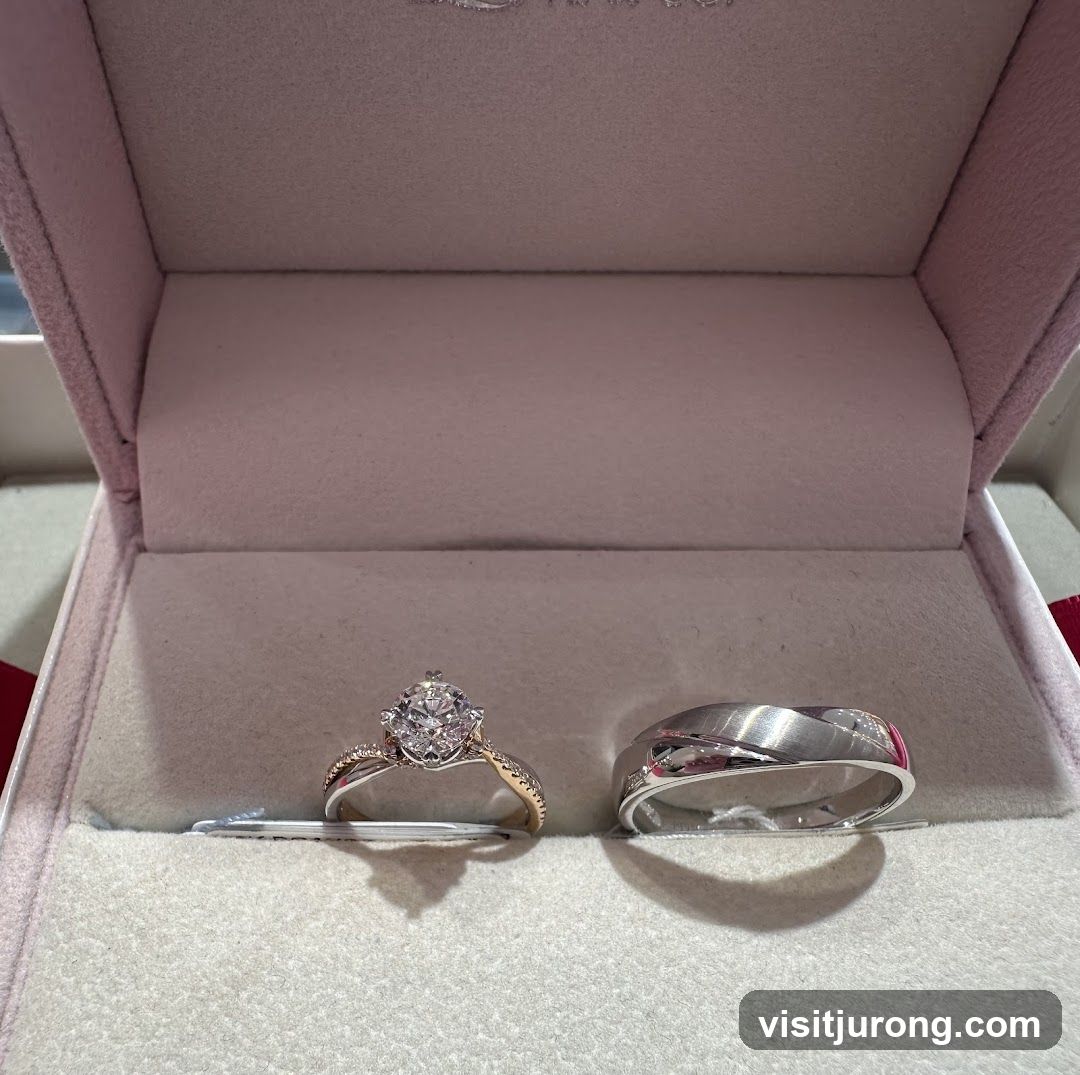 Diamond Engagement Ring and Wedding Band