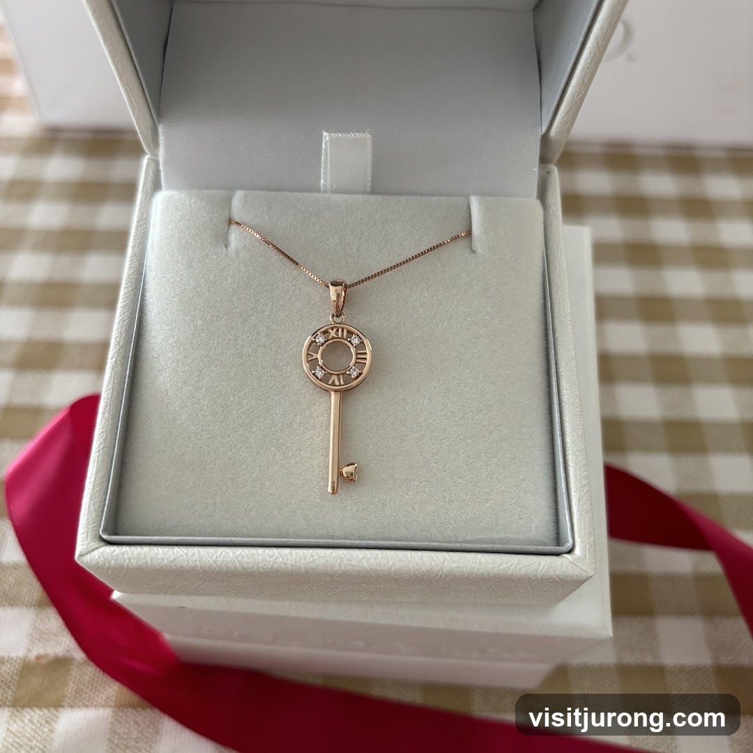Key Pendant Necklace in a Box