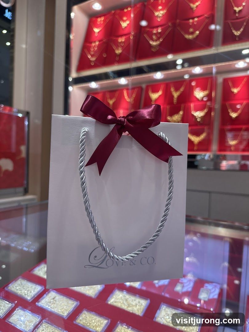 Gift Bag with Jewelry Display