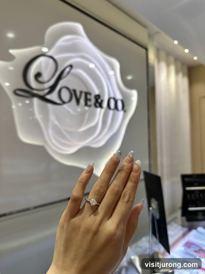 Diamond Ring on Hand