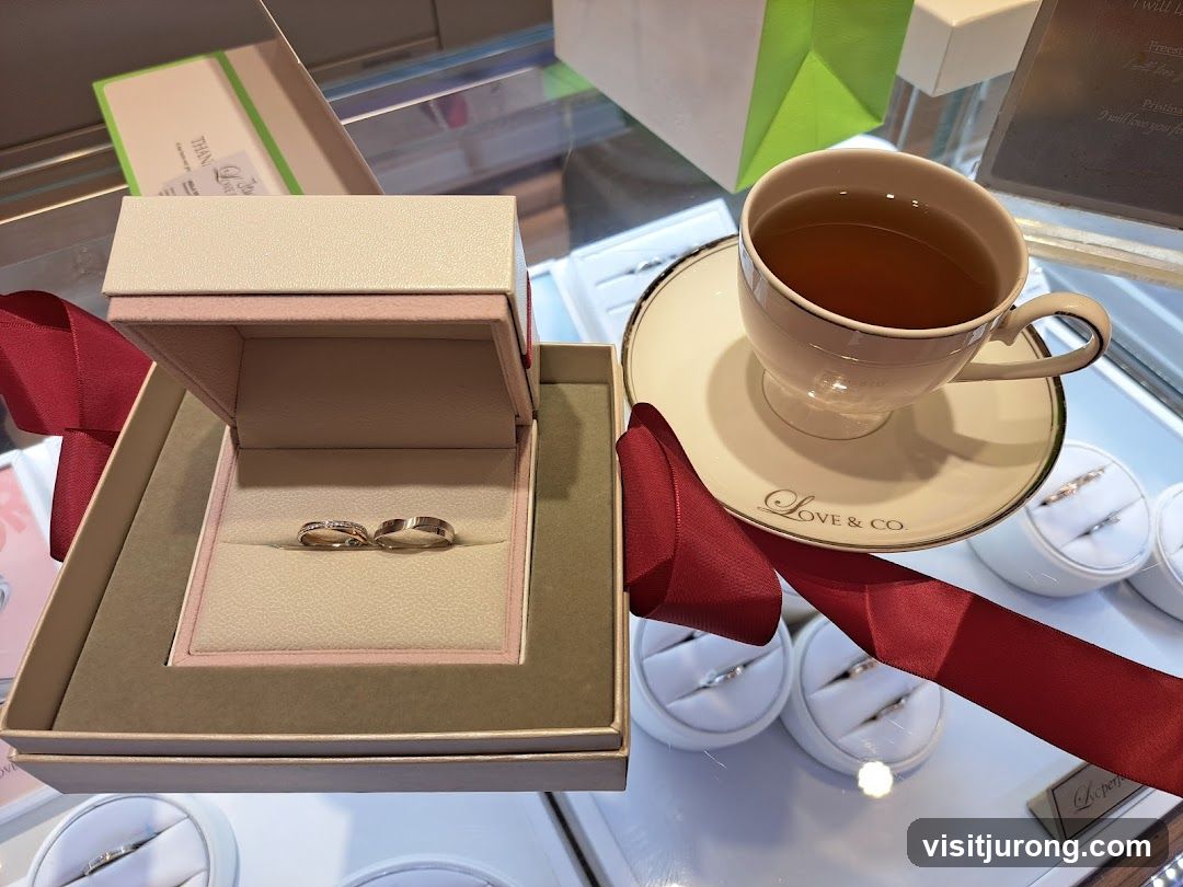 Jewelry Display with Tea Cup