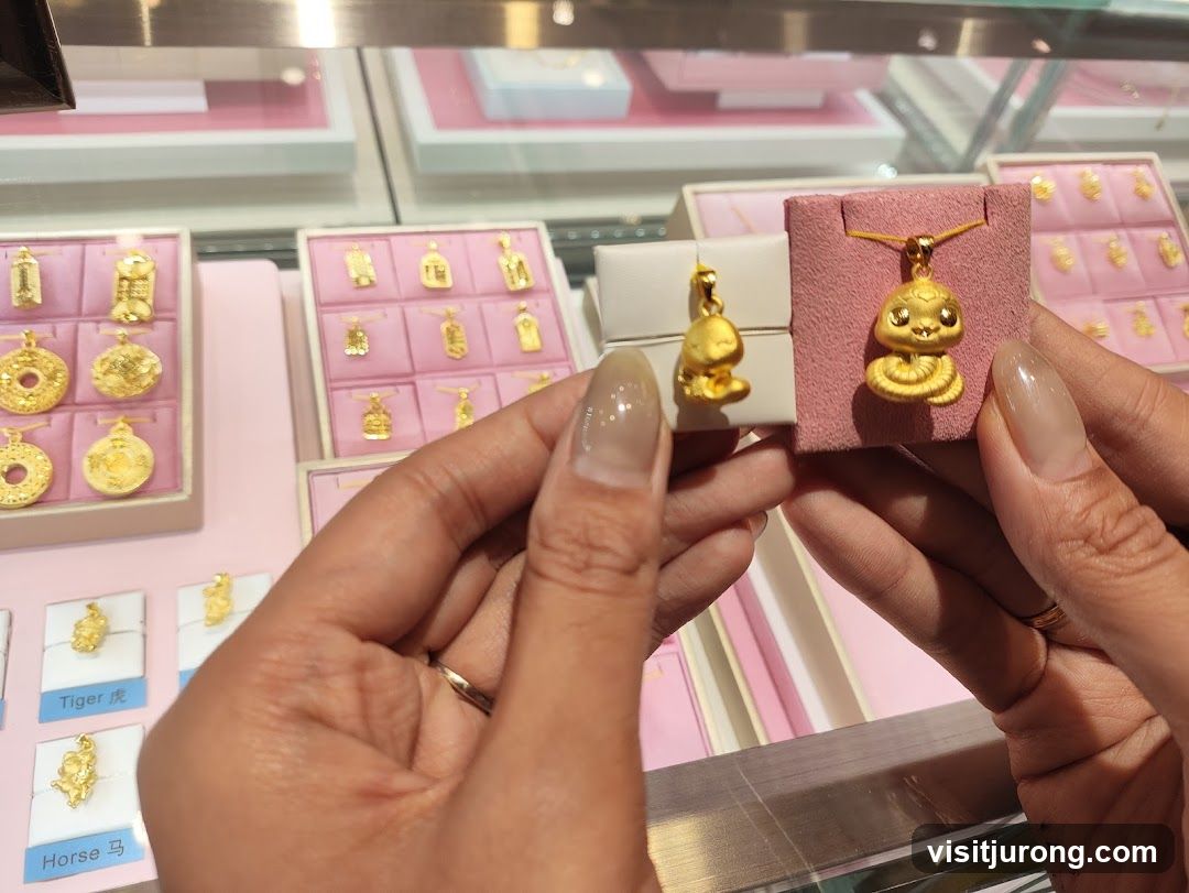 Gold Pendants Display