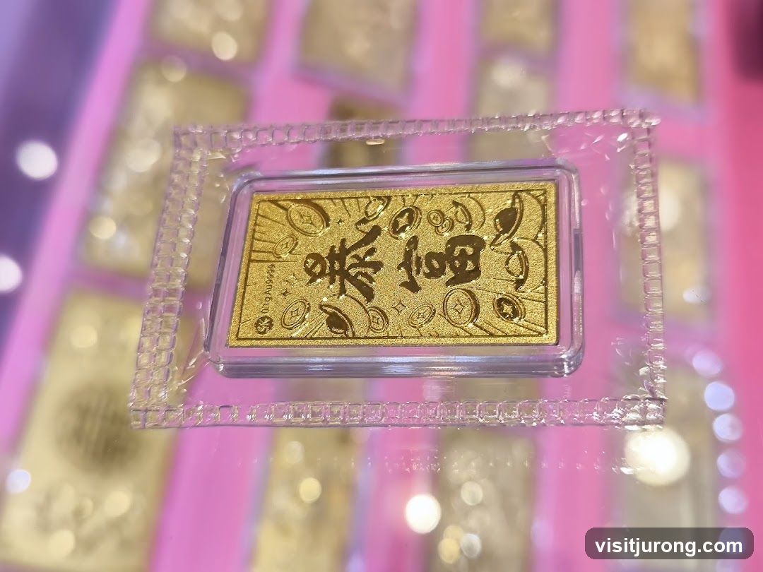 Gold Bar with Chinese Characters