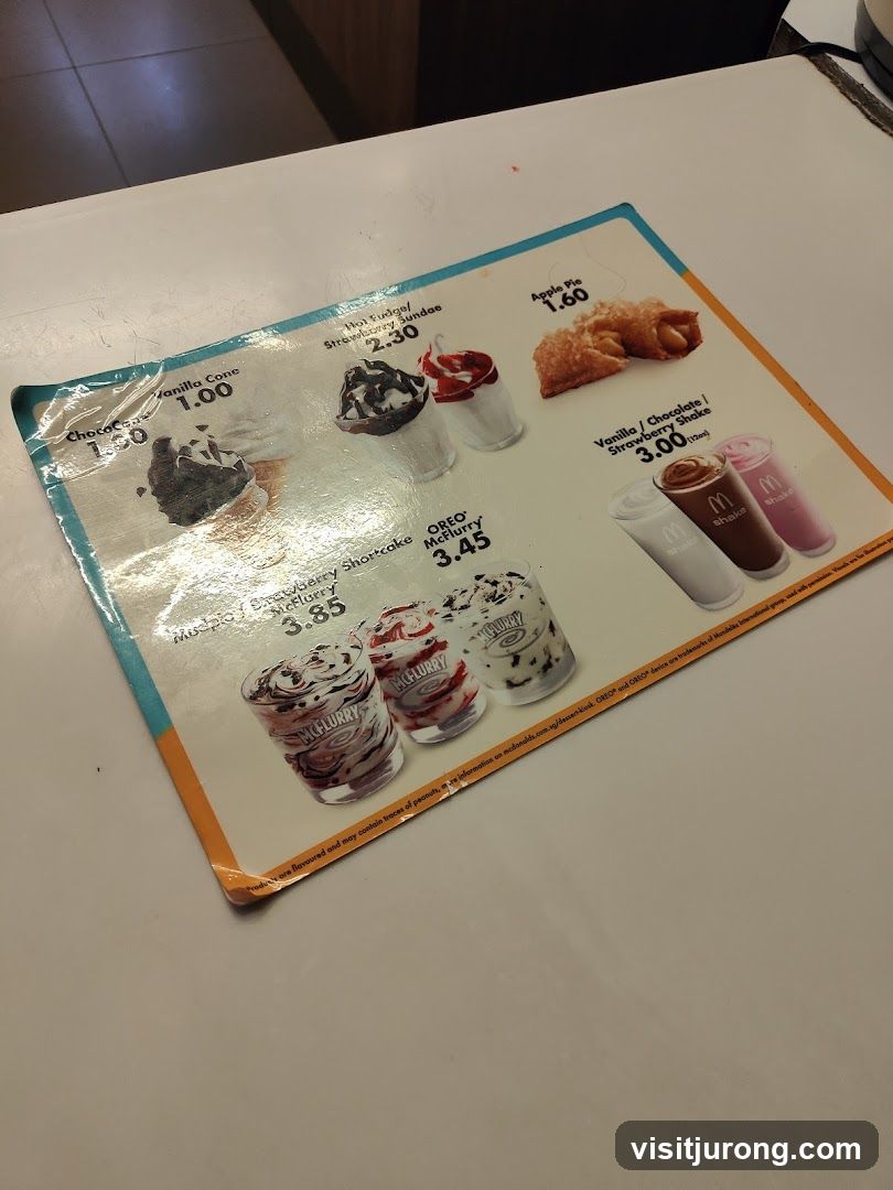 Dessert Menu