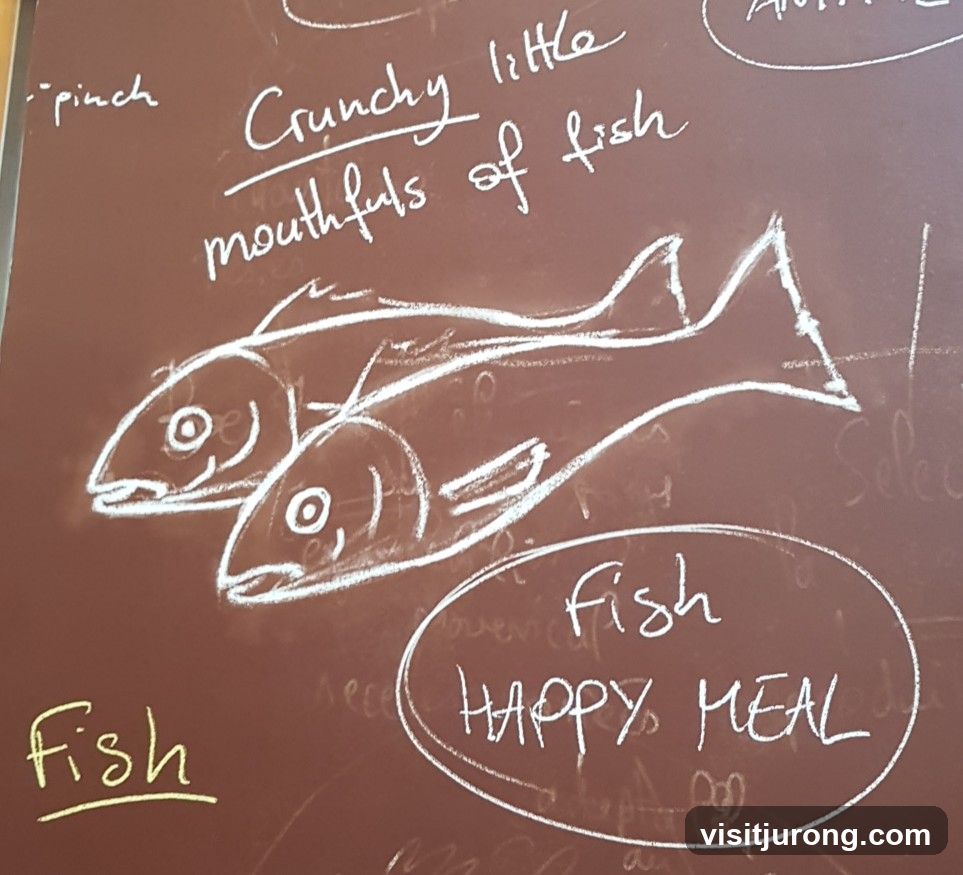 Chalkboard Drawing of Fish