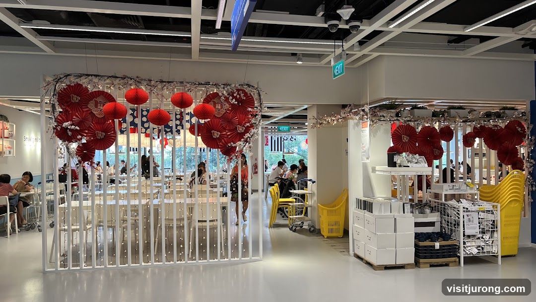 IKEA Restaurant with Chinese New Year Decorations
