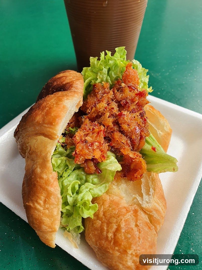 Croissant Sandwich with Spicy Filling