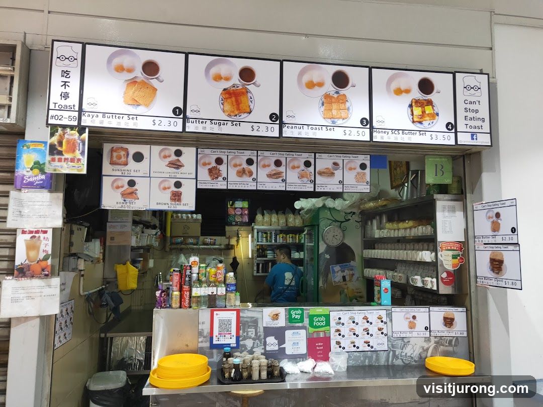 Food stall menu and offerings