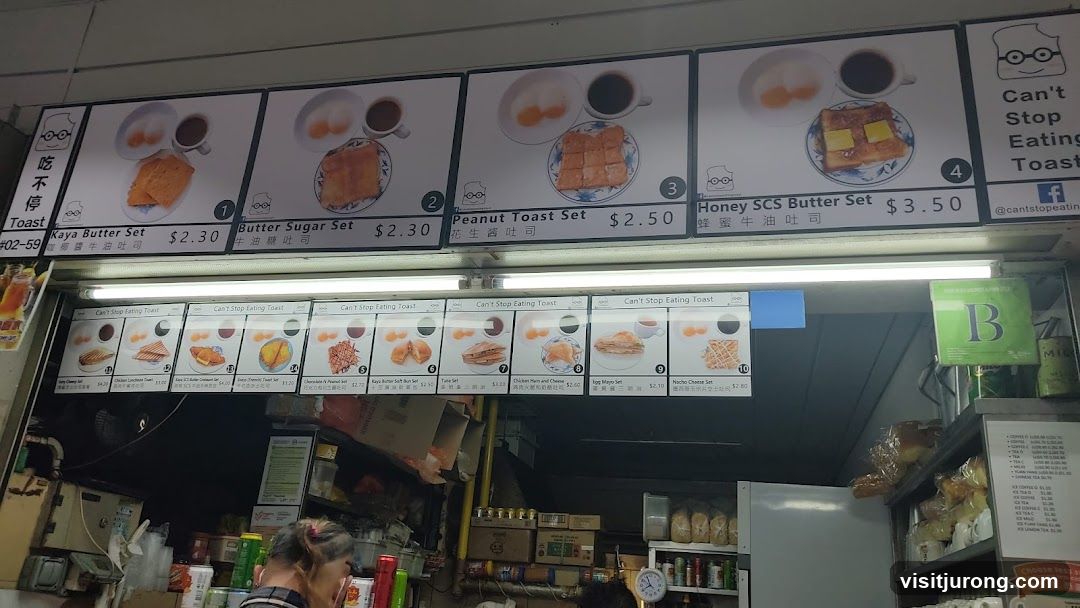 Can't Stop Eating Toast Menu