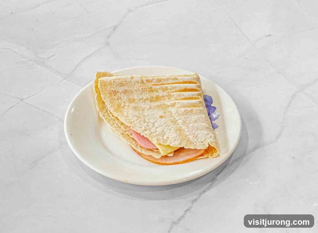 Ham and Cheese Crepe
