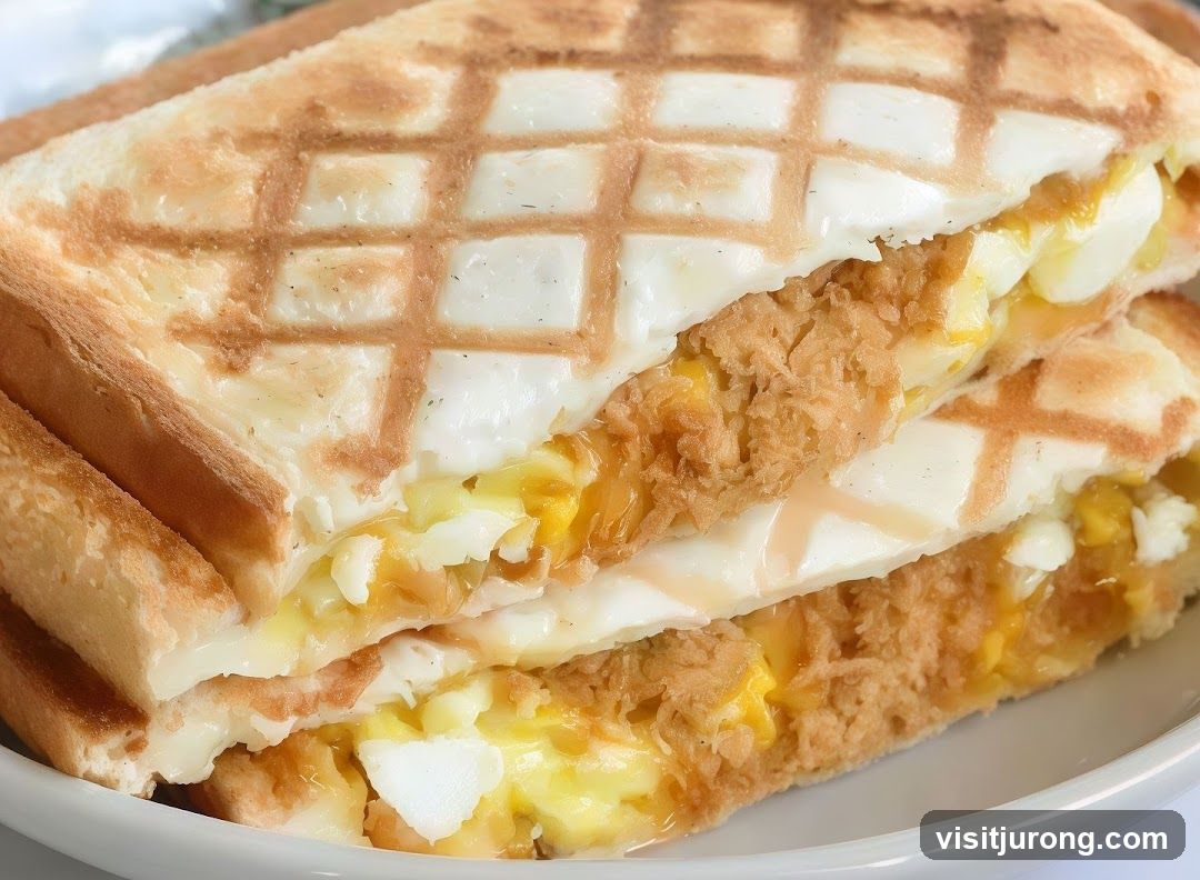 Sandwich with Egg and Crispy Filling