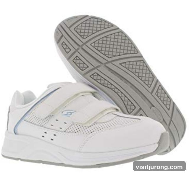 White Hook-and-Loop Sneakers