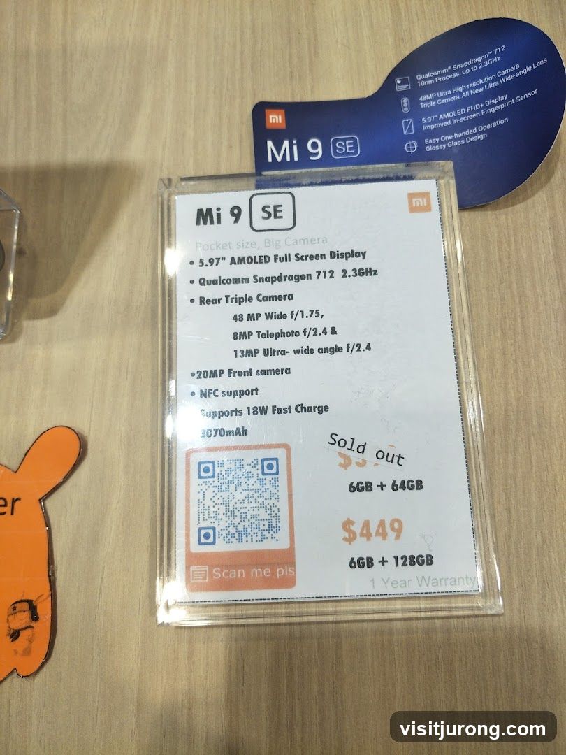 Mi 9 SE Product Display