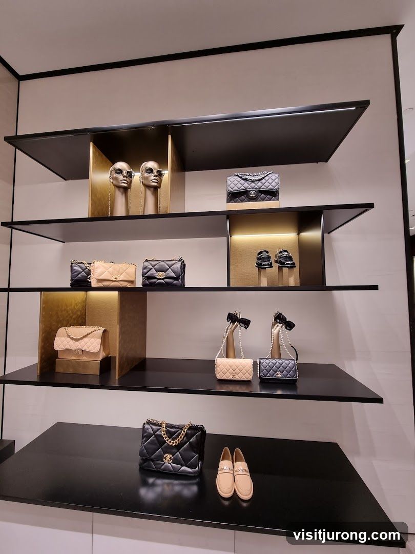 Chanel Handbags and Shoes Display