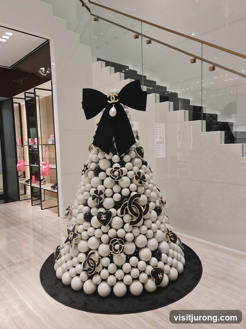 Chanel-themed Christmas Tree Decoration